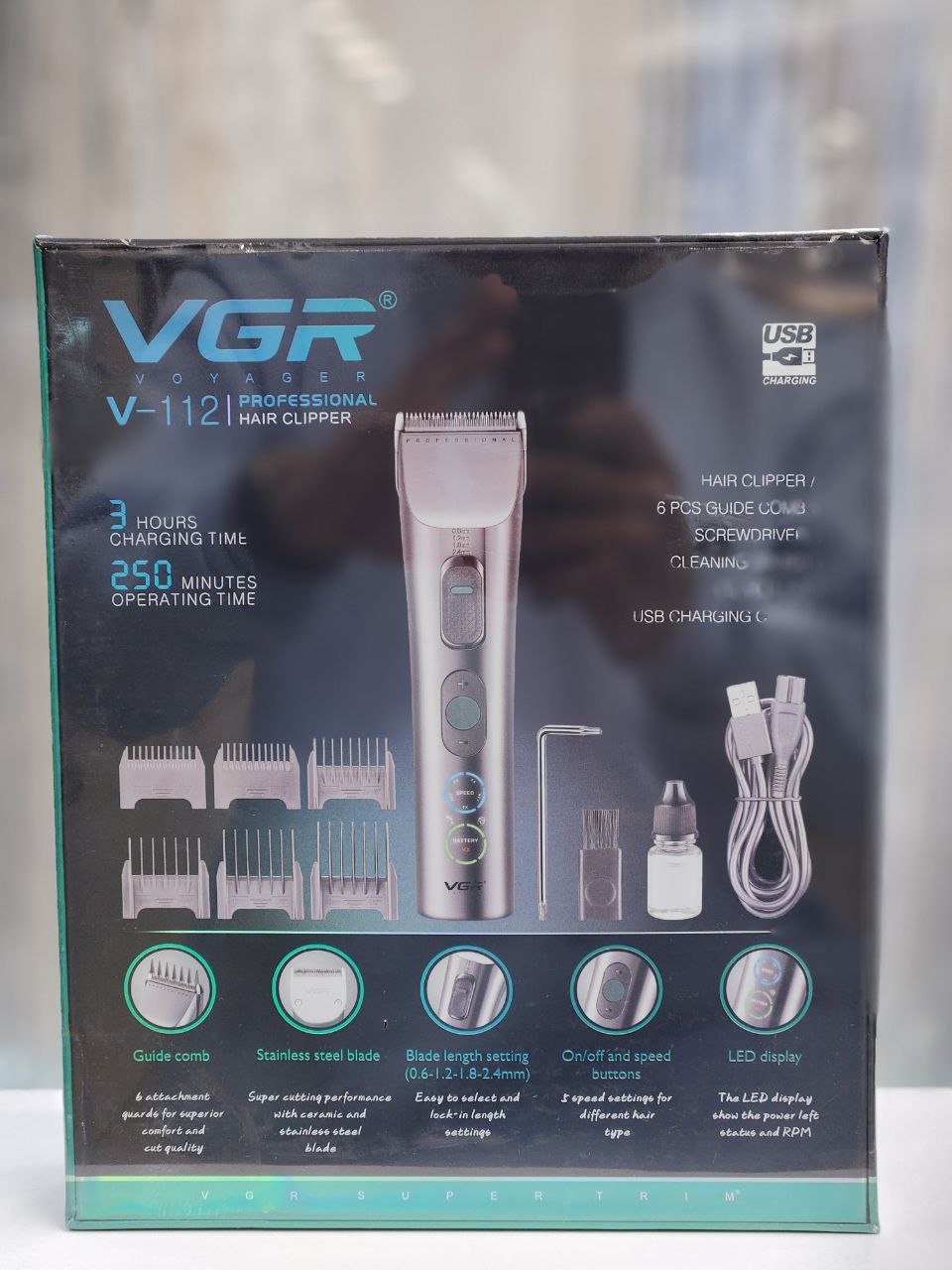 ماشین اصلاح  وی جی آر VGR مدل V-112