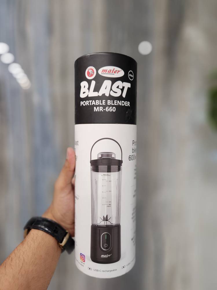 شیکر شارژی مایر مدل MR-660 | مخلوطکن قابل حمل ۴۷۰ میلیلیتری